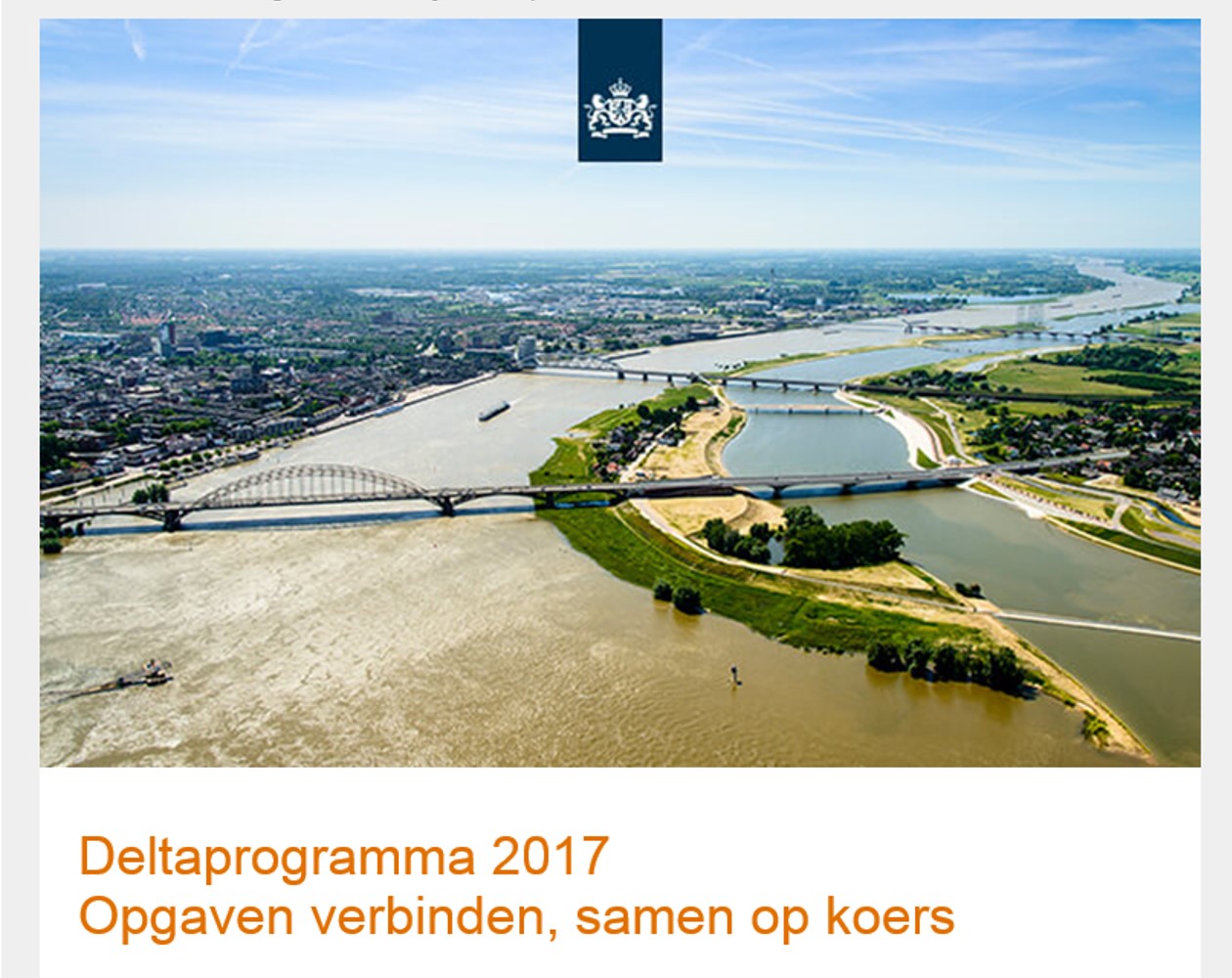 Deltaprogramma 2017:  Spaarwater II als klimaatpilot 