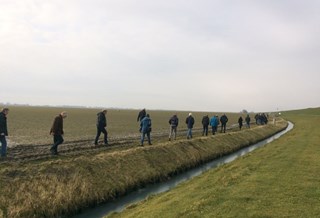 Excursie op het veld in Groningen